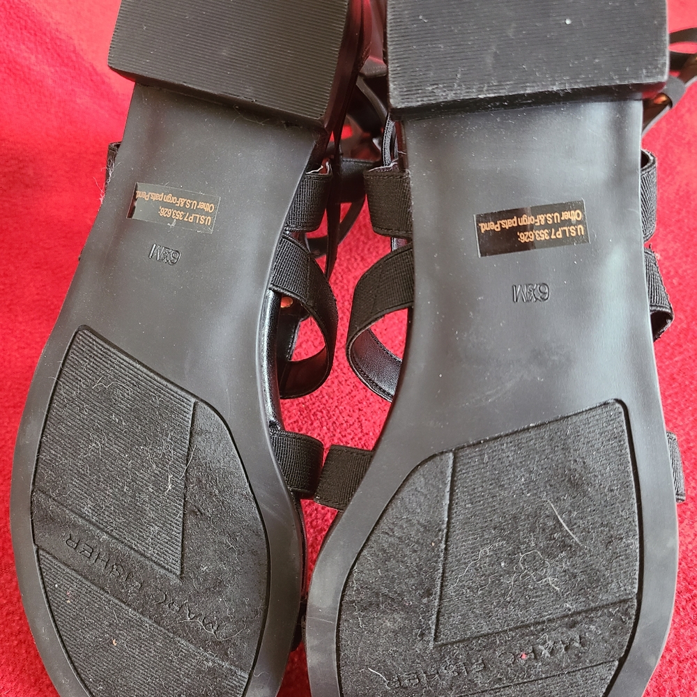 Marc Fisher Black Gladiator Sandals - Picture 4 of 5